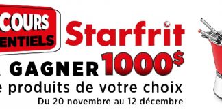 Concours Salut Bonjour Starfrit 2021