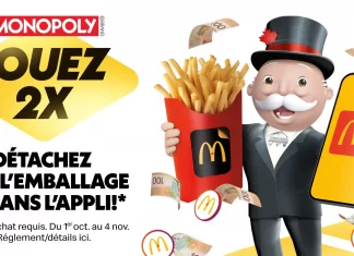 Concours Monopoly McDonald Canada 2024