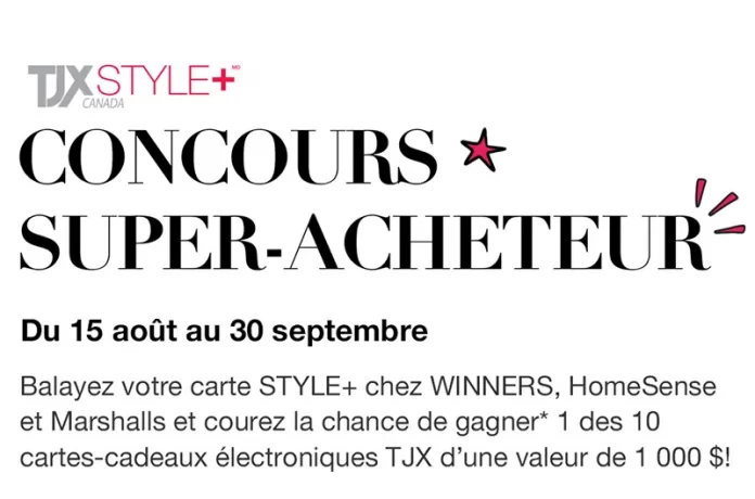 Concours TJX Canada Super-Acheteur 2024