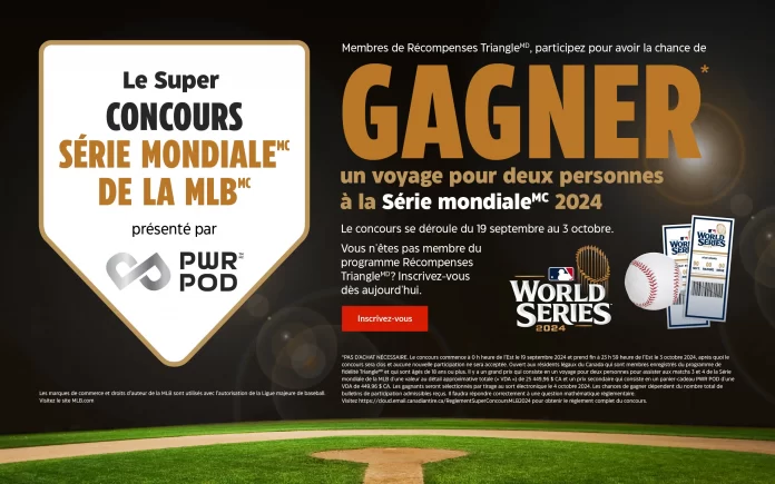 Concours Canadian Tire Série Mondiale de la MLB 2024