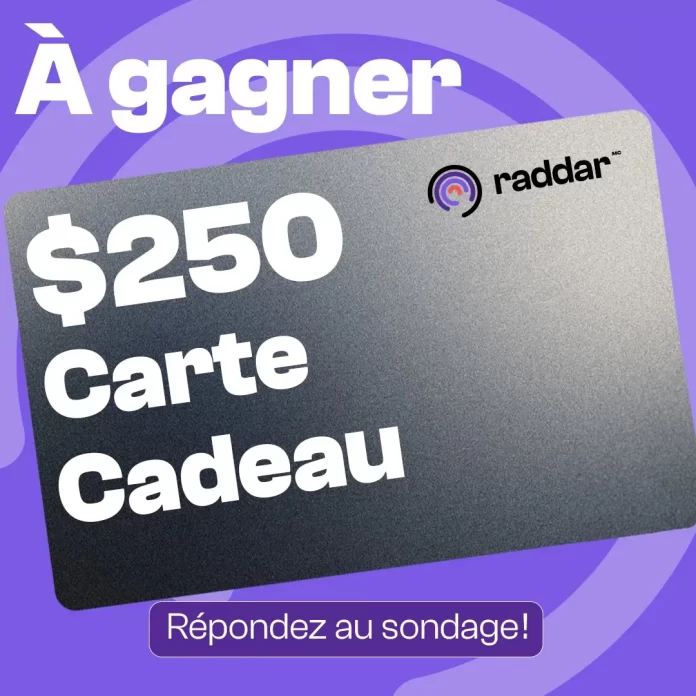 Concours Raddar Sondage 2024