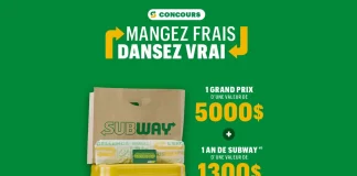 Concours Subway Mangez Frais Dansez Vrai 2024