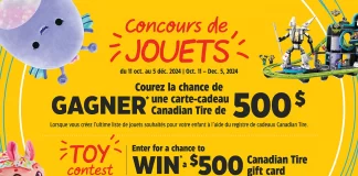 Concours De Jouets Canadian Tire 2024