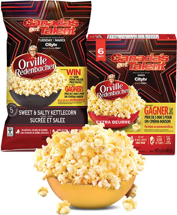 Gagnez un système de cinéma maison avec le Concours Orville Redenbacher Canada's Got Talent